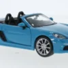 Bburago Porsche 718 Boxster Cabriolet, hellblau, 1:24, Outlet