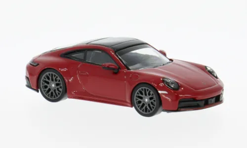 Minichamps Porsche 911 (992.2) Carrera, rot/schwarz, 2025, 1:64, Online