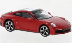 Minichamps Porsche 911 (992) Carrera 4S, rot, 2019, 1:87, Hot