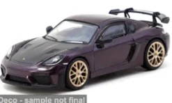 Tarmac Works Porsche Cayman GT4RS, violett, 1:64, Sale