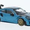 Bburago Porsche 911 GT2 RS, blau/schwarz, 1:43, Best