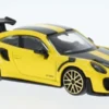 Bburago Porsche 911 GT2 RS, gelb/schwarz, 1:43, Best
