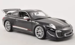 Bburago Porsche 911 GT3 RS 4.0 (997/II), schwarz/silber, 2011, 1:18, Best