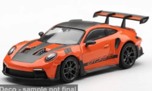 Mini GT Porsche 911 (992) GT3 RS, orange/schwarz, 2024, 1:64, New