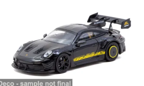 Tarmac Works Porsche GT3 RS 992.1, schwarz/gelb, 2026, 1:64,