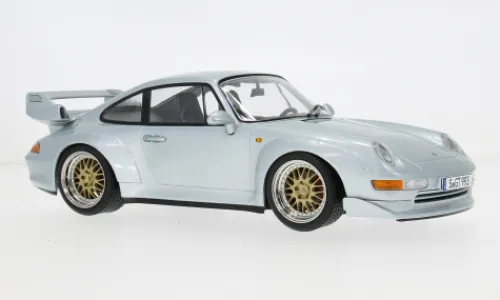 KK Scale Porsche 911 (993) GT2, silber, 1996, 1:18, Discount