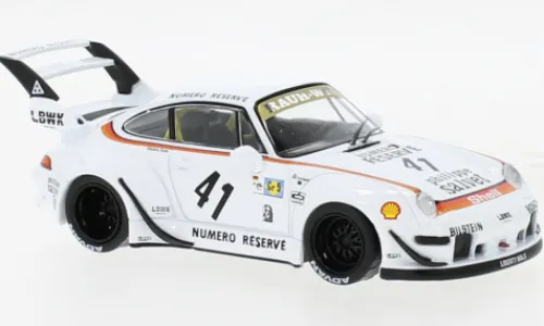 IXO Porsche 911 (993) RWB LBWK, weiss/Dekor, 1:43, Best