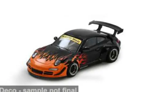 INNO64 Porsche RWB 997, schwarz/orange, 1:64, Clearance