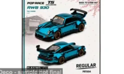 Pop Race Porsche RWB 930, türkis, Tokyo Station Exclusives, 1:64, Hot
