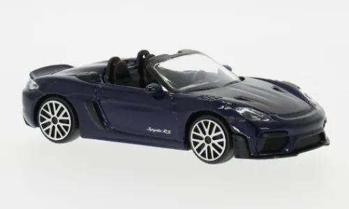 Bburago Porsche 718 Spyder RS, dunkelblau/carbon, 2024, 1:43,