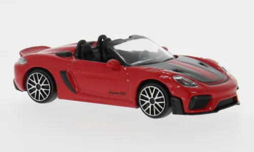 Bburago Porsche 718 Spyder RS, rot/schwarz, 2024, 1:43, Hot