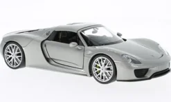 Welly Porsche 918 Spyder, silber, 1:24, Hot