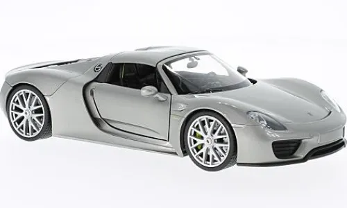 Welly Porsche 918 Spyder, silber, 1:24, Hot