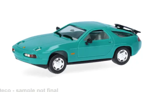 Herpa Porsche 928 S4, türkis, 1:87, New