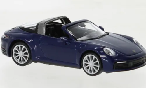Minichamps Porsche 911 (992) Targa 4, blau, 2020, 1:87, New