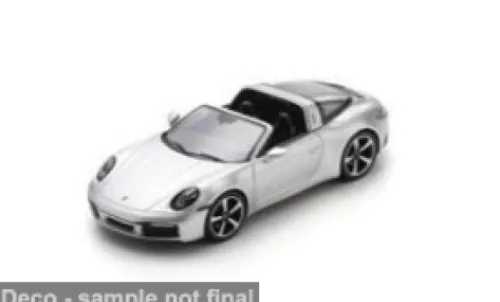Spark Porsche 911 (992) Targa 4S, silber, 1:43, Clearance