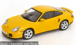 KK Scale Porsche 911 (996) Turbo, gelb, 2000, 1:18, New