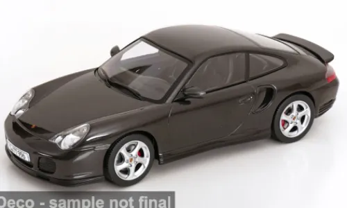 KK Scale Porsche 911 (996) Turbo, schwarz, 2000, 1:18, Best