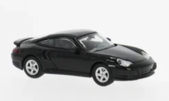 Minichamps Porsche 911 Turbo, schwarz, 2000, 1:87, Best