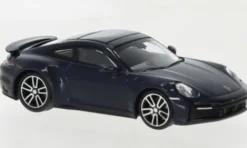Minichamps Porsche 911 (992) Turbo S, dunkelblau, 2020, 1:87, New