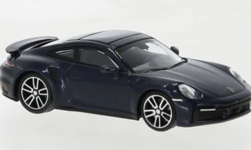 Minichamps Porsche 911 (992) Turbo S, dunkelblau, 2020, 1:87, New