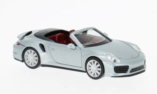 Herpa Porsche 911 (991) Turbo, silber, 1:87, Outlet