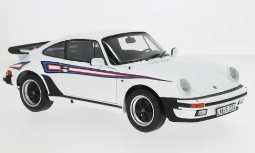 Norev Porsche 911 Turbo 3.3, weiss/Dekor, 1980, 1:18, Outlet