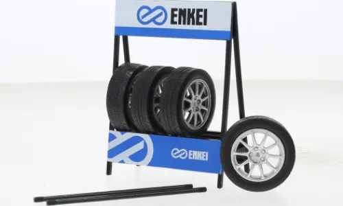 IXO - Räderset: Enkei, silber, 1:18, New