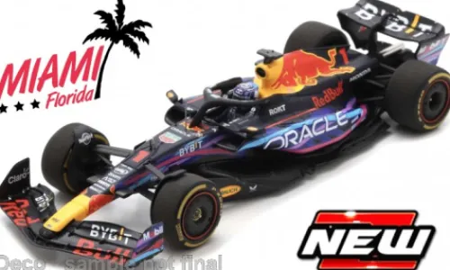 Bburago Red Bull RB19, Formel 1, GP Miami, 2023, Oracle Red Bull Racing, Red Bull, #1, M.Verstappen, 1:18, Clearance