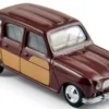 Norev Renault 4 Parisienne, dunkelrot/Dekor, 1967, 1:64, Best