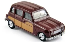 Norev Renault 4 Parisienne, dunkelrot/Dekor, 1967, 1:64, Best