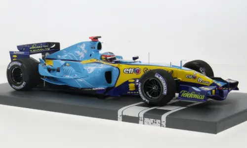 Minichamps Renault R25, Formel 1, GP Großbritannien, 2005, #5, F.Alonso, 1:18, Hot