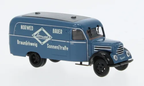 Busch Robur Garant K30 Kastenwagen, 1957, Norwed Bauer Braunschweig, 1:87,
