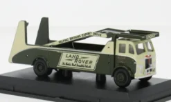 Oxford Rover Car Transporter, grün/beige, 1:76, Best