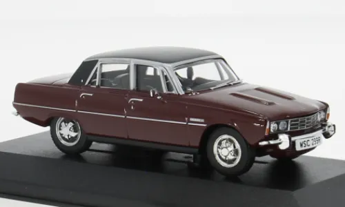 Corgi Rover P6 3500 V8, dunkelrot/schwarz, 1977, 1:43, Best