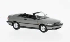 Minichamps Saab 900 Turbo 16S (Aero) Cabriolet, grau, 1987, 1:87, New