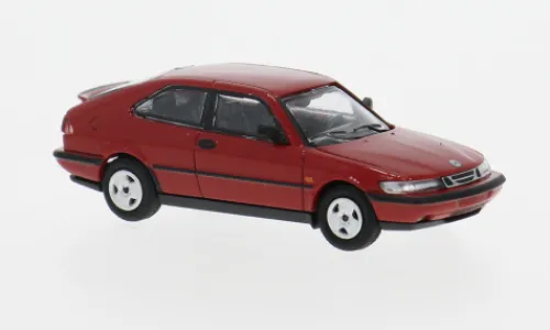 Minichamps Saab 900 Turbo 16S (Aero) Coupe, rot, 1987, 1:87, Hot