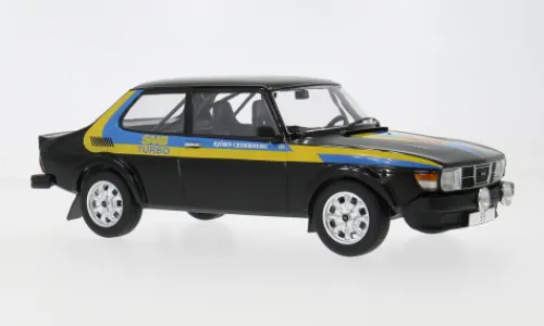 MCG Saab 99 Turbo, schwarz/Dekor, 1977, 1:18, Discount