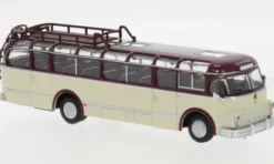Brekina Starline Saurer 5 GVF-U, dunkelrot/beige, 1951, 1:87, New