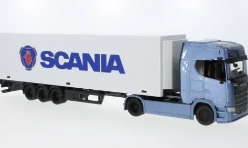 Bburago Scania S730 Highline, blau/weiss, Scania, 1:43, Hot