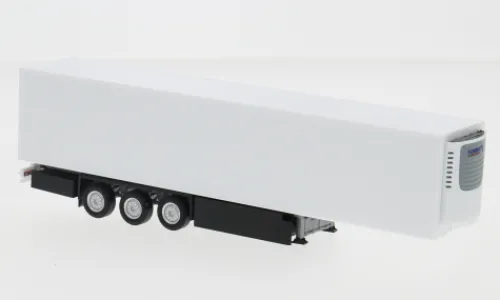 Herpa Schmitz E-Trailer Kühlkofferauflieger 3-achs, weiss, 1:87, Best