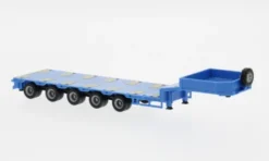 Herpa - Semitieflade-Auflieger 5-achs, blau, 1:87, Discount