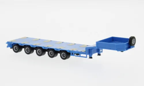 Herpa - Semitieflade-Auflieger 5-achs, blau, 1:87, Discount