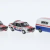 Brekina Set Fiat 131 Abarth und Fiat 238 Kasten, 1974, Fiat France Service Course, 1:87, Hot
