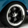 ACME - Set: 18" 5 Spoke Track Wheel & Tire, schwarz/chrom, 1:18, New