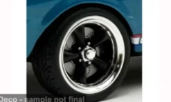 ACME - Set: 18" 5 Spoke Track Wheel & Tire, schwarz/chrom, 1:18, New