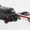 Brekina Set Vandura, schwarz/rot, 1983, 1:87, New