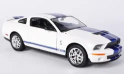 Welly Shelby Cobra GT500, weiss/blau, 2007, 1:24,