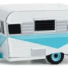 Greenlight Siesta Travel Trailer, weiss/helltürkis, 1958, 1:64, Clearance