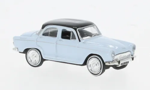 Norev Simca Aronde, hellgrau/schwarz, 1962, 1:87, New